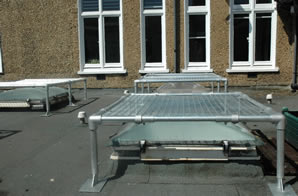 Fragile roof safety systems